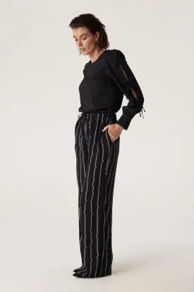 Allegra Stripe Pant - Pulse Print