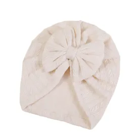 Baby Myla Bow Turban in Ivory