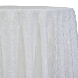 Classic Lace Table Linen in White