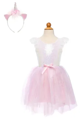 dreamy unicorn dress - iridescent pink