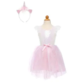 dreamy unicorn dress pink size 5-6