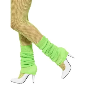 Fluro Green Legwarmers - 80s