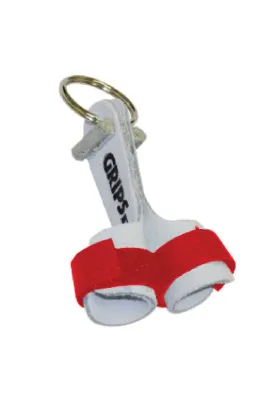 Compact Red Mini Grips Key Ring with Durable Design