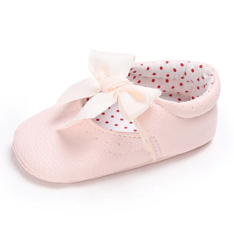 Polka Princess Baby Bow Shoes