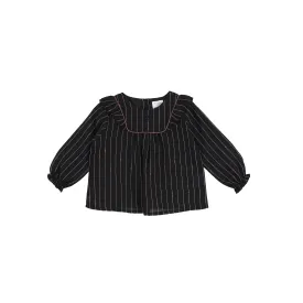 TOCOTO VINTAGE BLACK STRIPE BLOUSE